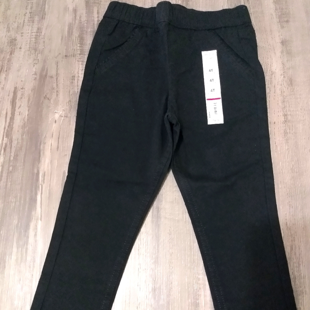 Girl Woven Ruffle Pocket Pants